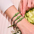 Palm Green | Crystal Cascade Kikiballa Bracelet